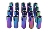JDMSPEED 20pcs Extended AluminumTuner Racing Lug Nuts 60MM M12X1.5 Neo Chrome
