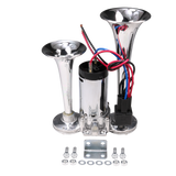 JDMSPEED 12V 150DB Dual Trumpets Super Loud Electric Horn Car Truck Boat Train Speaker
