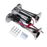 JDMSPEED 12V 150DB Dual Trumpets Super Loud Electric Horn Car Truck Boat Train Speaker