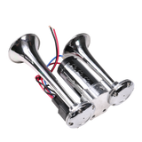 JDMSPEED 12V 150DB Dual Trumpets Super Loud Electric Horn Car Truck Boat Train Speaker