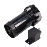 JDMSPEED 12V Black Loud Dual Trumpet Train Air Horn System Kit Universal For Car Truck RV