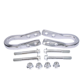 JDMSPEED 23253074 Chrome Recovery Hooks Tow Hooks Set For 2015-2019 Colorado GMC Canyon