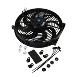 JDMSPEED 1x14'' inch Universal Slim Pull Push Racing Electric Radiator Fan Engine Cooling