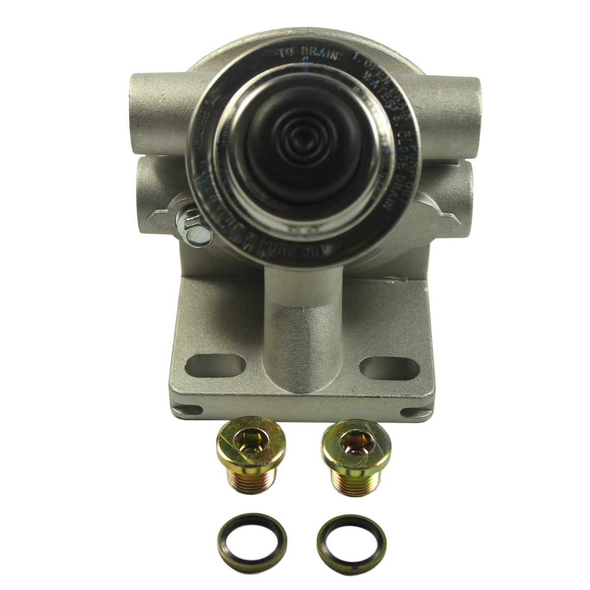 JDMSPEED Diesel Fuel Filter Mounting Base 3/8" NPT 114" Spin On Mount