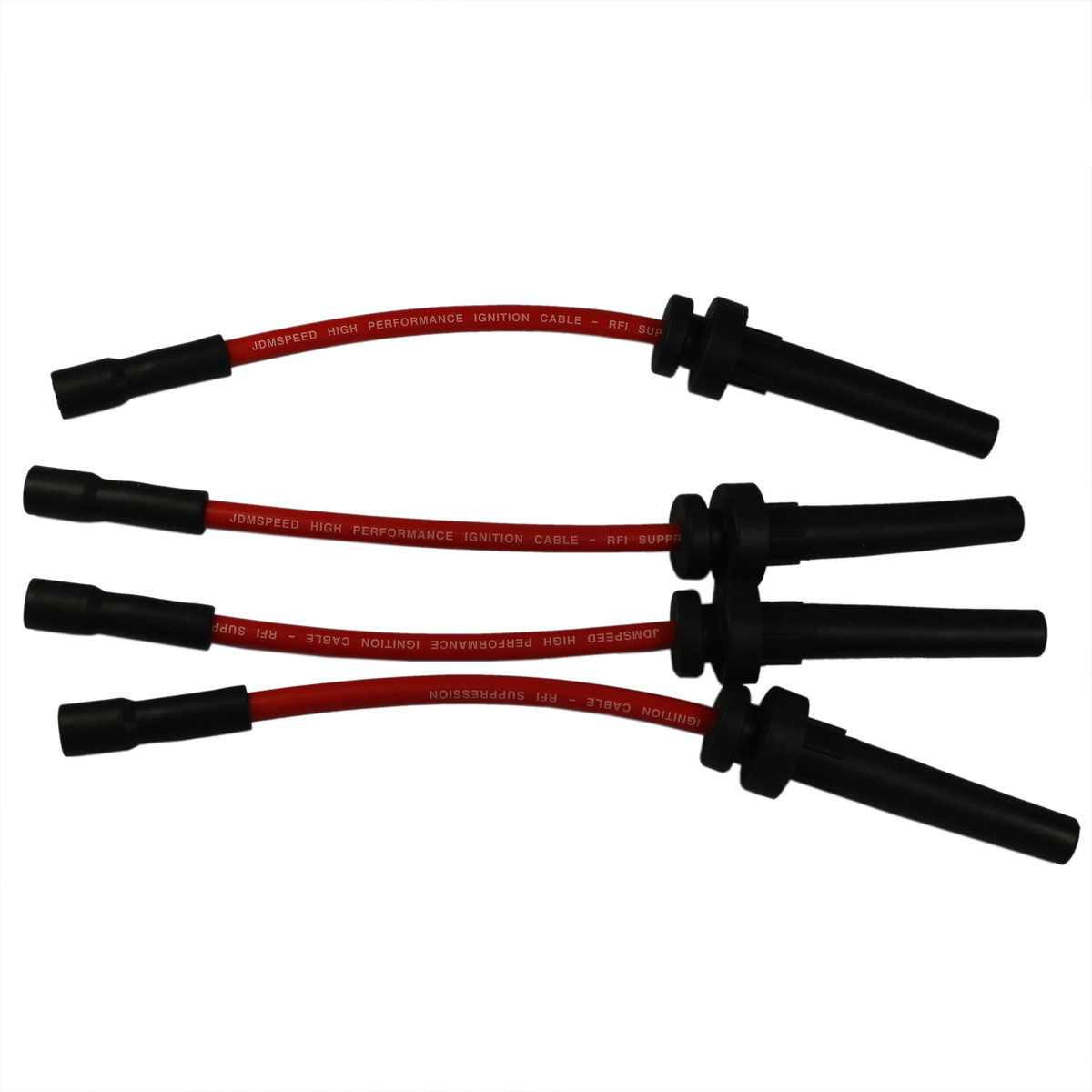 Red Spark Plug Wires Set For Dodge Trucks & Vans 1990-2003 - Direct Fit Replacement