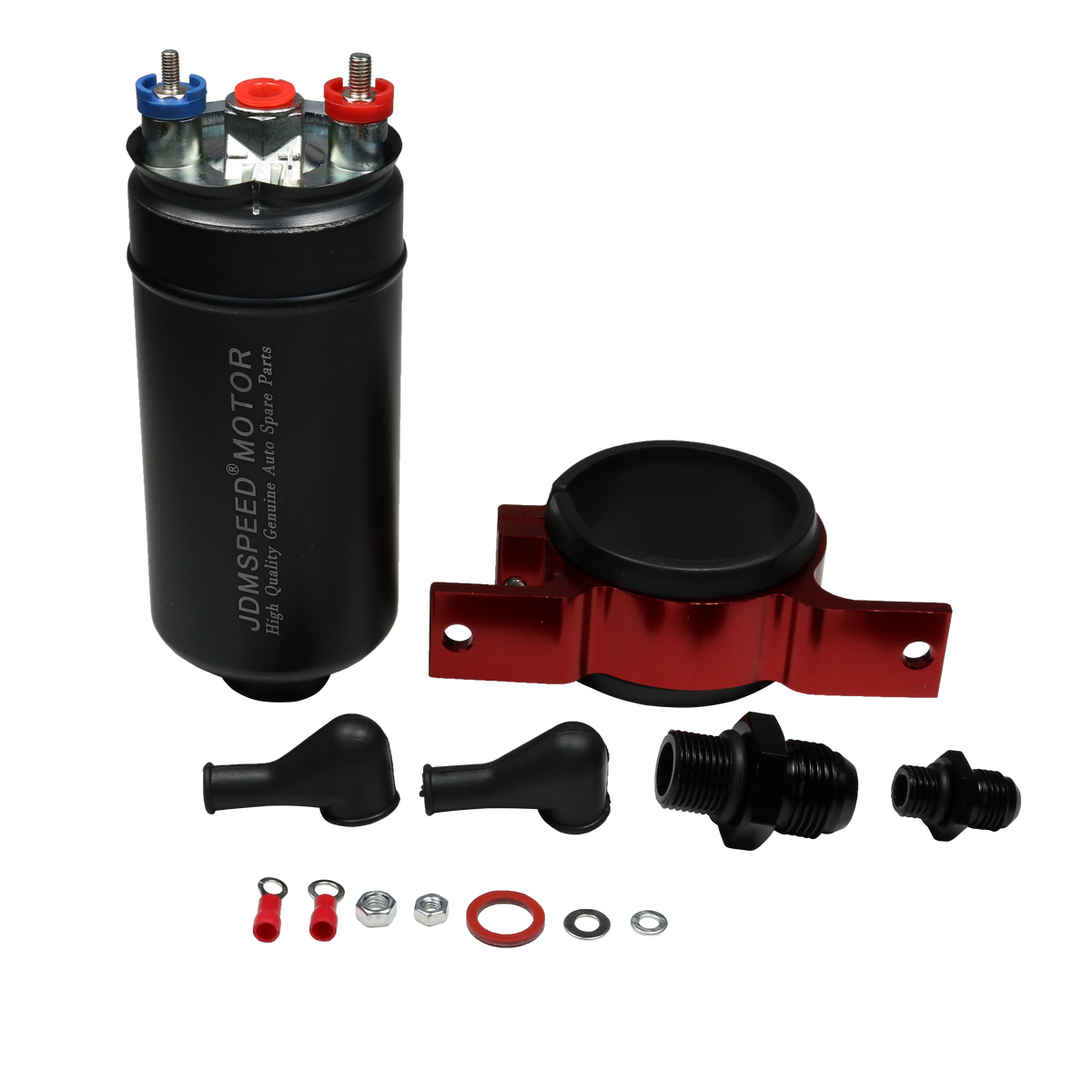 380LPH UNIVERSAL FUEL PUMP W/ BRACKET KIT & FILTER AN8 For BOSCH
