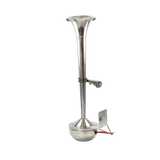 JDMSPEED 12V 390mm Stainless Steel Single Trumpet Horn For Truck Train Car Marine Boat