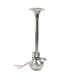 JDMSPEED 12V 390mm Stainless Steel Single Trumpet Horn For Truck Train Car Marine Boat