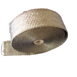 JDMAPEED 2" 50ft Titanium Basalt Manifold Header Exhaust Pipe Heat Wrap + 6 Ties Kit