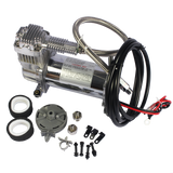 JDMSPEED 150 PSI Air Compressor 1 /4″ Hose Kit For Train Horns Bag Suspension 12V New