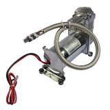 JDMSPEED 150 PSI Air Compressor 1 /4″ Hose Kit For Train Horns Bag Suspension 12V New