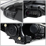 JDMSPEED 2pcs For 2015 2016 2017 Ford Focus Headlight Led DRL Halo Projector Lamp LH+RH