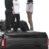 JDMSPEED Lock Hard Tri-Fold Tonneau Cover Fits For 2015-2019 Ford F-150 5.5ft Short Bed