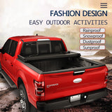 JDMSPEED 5.7ft Lock Hard Tri-Fold Tonneau Cover For 2009-2024 Ram 1500 2500 3500 5.7ft