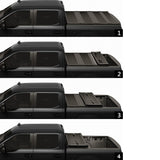 JDMSPEED 8FT Long Bed Lock Hard 3-fold Tonneau Cover For 2015-2019 FORD F-150