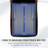 JDMSPEED 8FT Soft Roll Up Tonneau Cover For 2014-2018 Chevy GMC 1500 2500 Long Bed Truck
