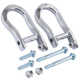 JDMSPEED 2X Fits 2007-2019 Chevrolet Silverado GMC Sierra 1500 Chrome Tow Hooks 84072462