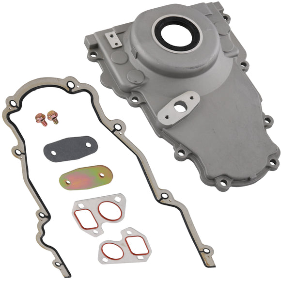 JDMSPEED For Chevy LS2 LS3 12633906 Non-VVT Gen IV LSX Engine Timing Cover 12600326