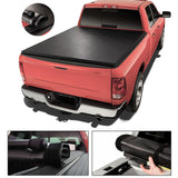 JDMSPEED 8FT Roll Up Truck Bed Tonneau Cover For 07-13 Chevy Silverado GMC Sierra W/ Lamp