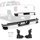 JDMSPEED Chrome Rear Bumper with Sensor Hole For Chevy Silverado 1500 2014-2018 GM1103175