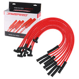 JDMSPEED FITS Chevy SBC BBC 350 383 400 454 V8 HEI Spark Plug Wires Set 90 to Straight