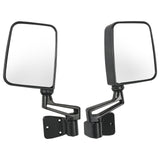 JDMSPEED Black Manual Side View Door Mirrors Left Right Pair Set For Jeep Wrangler 87-02