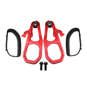 JDMSPEED For 2019 2020 Ram 1500 Heavy Duty Front Left & Right Red Tow Hook w/ Hardware