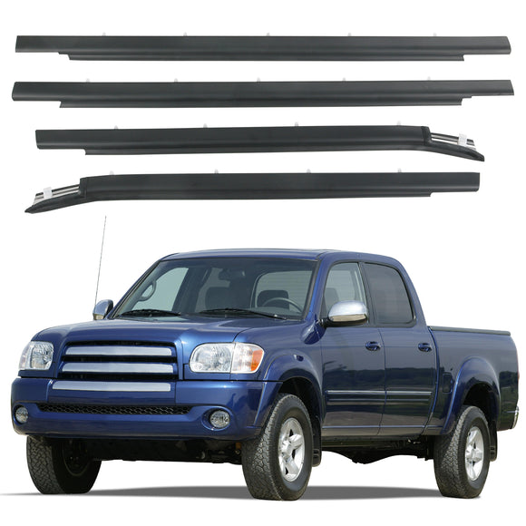 JDMSPEED For Toyota Tundra 2000-2006 Double Cab Weatherstrip Outer Lower Window X4