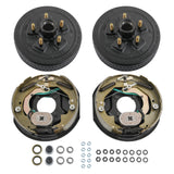 JDMSPEED Left and Right Electric Brake For 5 on 5 Bolt Circle Drum Kits w/ 10" x 2-1/4"