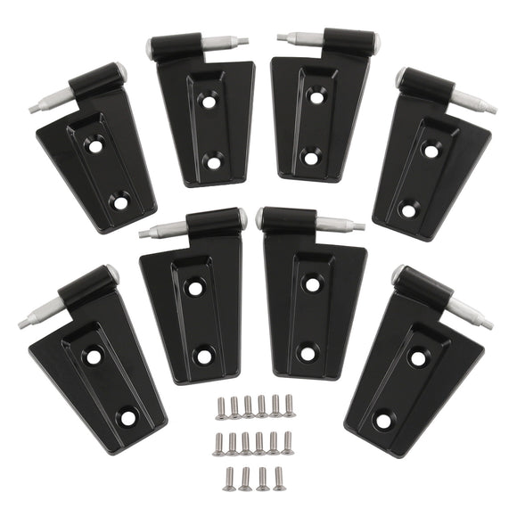 JDMSPEED 16PCS Steel Door Hinge Kit Inside Outside For Jeep Wrangler 2007-2018 JK 3.6L