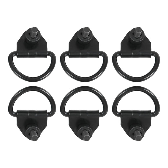 JDMSPEED For Ford Transit 150 250 350 Van 2015-2023 Black Cargo D-Hooks 3 Pair/Set of 6