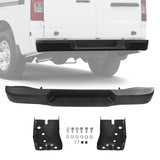 JDMSPEED Steel Rear Step Bumper Assembly Black Fits Nissan 2012-2021 NV1500 NV2500 NV3500