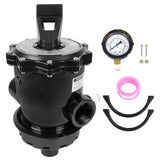 JDMSPEED Top Mount Valve SP071620T Black For Hayward Vari-Flo XL S360T2 S270T2 S310T2