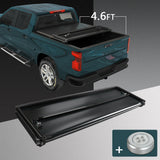 JDMSPEED 4.6FT Bed 3-Fold Tonneau Cove Soft Tri Fold 4'6" Bed For Ford Maverick 4WD 2022