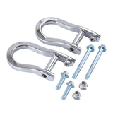 JDMSPEED 2X Fits 2007-2019 Chevrolet Silverado GMC Sierra 1500 Chrome Tow Hooks 84072462