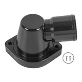 JDMSPEED Black Water Neck 90 1.5" Billet Swivel Thermostat Housings Fits For GM LS Engine