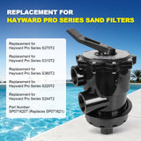 JDMSPEED Top Mount Valve SP071620T Black For Hayward Vari-Flo XL S360T2 S270T2 S310T2