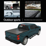 JDMSPEED 4.6FT Bed 3-Fold Tonneau Cove Soft Tri Fold 4'6" Bed For Ford Maverick 4WD 2022