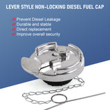 JDMSPEED New Aluminum Locking Diesel Fuel Cap Fit For Peterbilt Replace #110-485-9200
