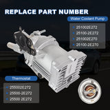JDMSPEED Water Pump W/ Thermostat Set 251002E272 255002E272 Fits Hyundai Kia Hybrid NEW