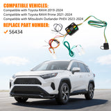 JDMSPEED 4-Way Flat Trailer Light Wiring Tow Harness For Toyota RAV4 Custom 2019-2024