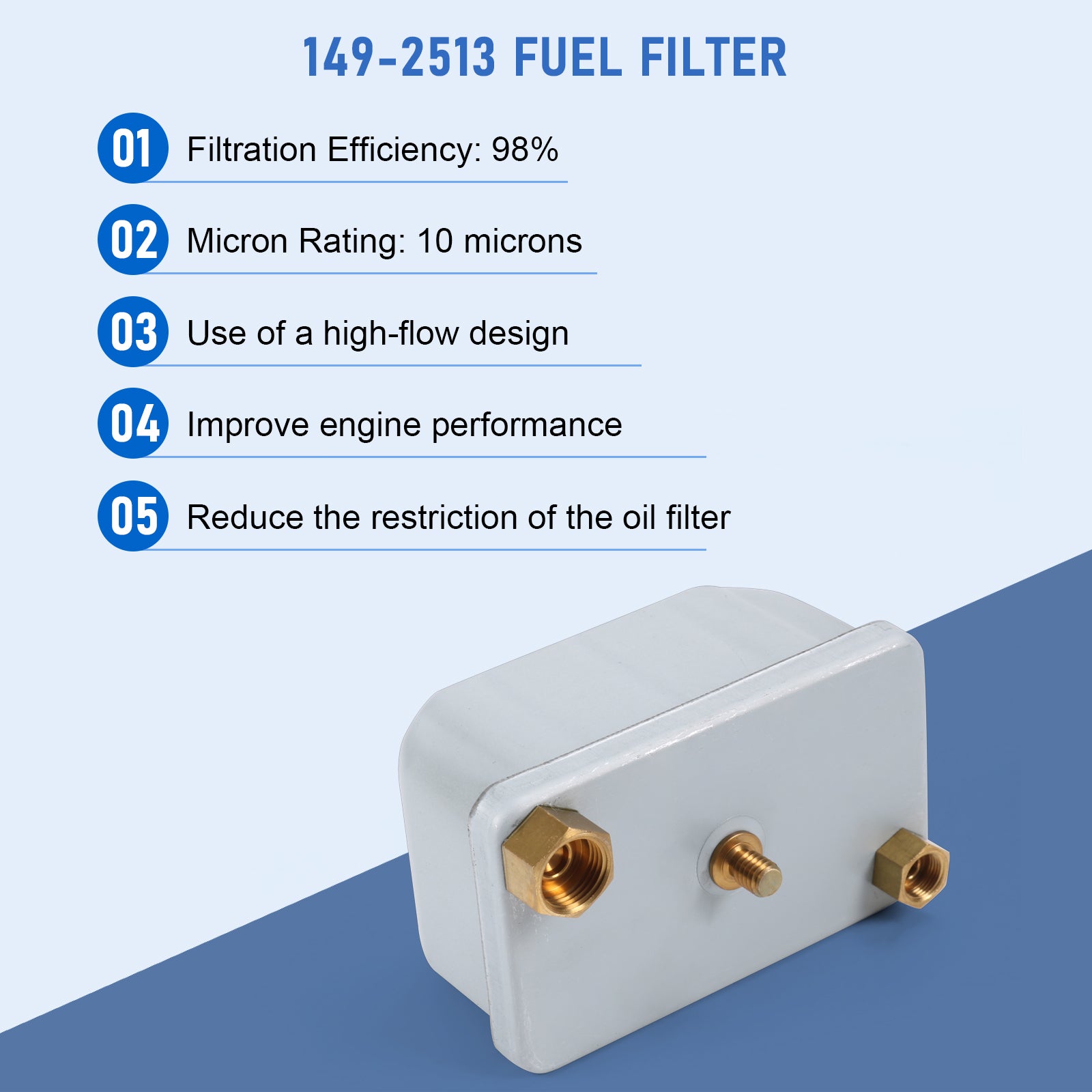 JDMSPEED FF236 For Fleetguard Fuel Filter Replaces For