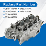 JDMSPEED Complete Left Cylinder Head 05184445AI 05184510AJ For Chrysler 3.6L/220 2014-15