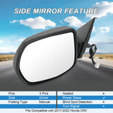 JDMSPEED Left Driver Side Mirror 76251TLCA21 Fits Honda CR-V 2017-2022 HO1320316