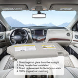 JDMSPEED Left & Right Sun Visor For 2013-18 Pathfinder 14-17 Infiniti QX60 W/ Lamp DN