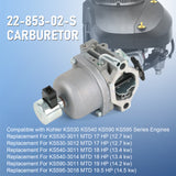 JDMSPEED Carburetor KH-22-853-02-S For Kohler Cub Cadet Lawn Mower Engines 22-853-02-S