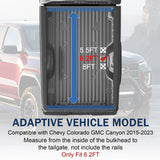 JDMSPEED 6FT Tri-Fold Hard Bed Tonneau Cover Fits 2015-2022 Chevy Colorado GMC Canyon
