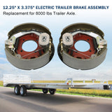 JDMSPEED Electric Trailer Backing Plate Brake Fits Dexter 8K Axle Set 12-1/4 x 3-3/8 8000