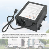 JDMSPEED Power Supply Charger 3 Stage Charging 100 AMP RV Power Converter 110V to 12VDC