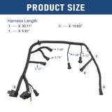 JDMSPEED FICM Diesel Fuel Injector Wiring Harness For Ford F-250 F-350 Super Duty 6.0L